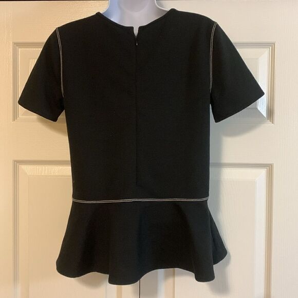 ANN TAYLOR, blouse, small, zip back, billow bottom. - Picture 4 of 14